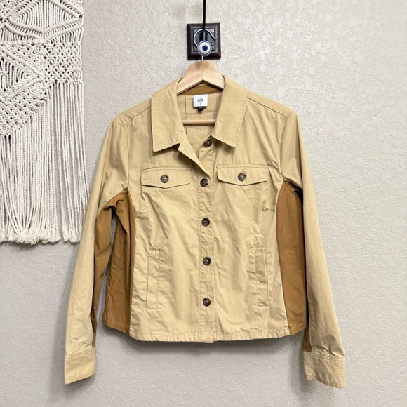 $159 Cabi Mason Jacket style # 4301 Tan button down jacket - Picture 1 of 8